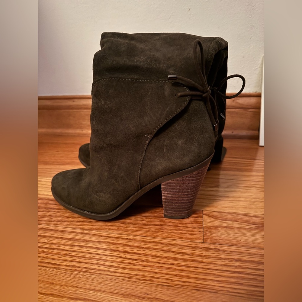 Jessica Simpson Dark Green Heeled Boots